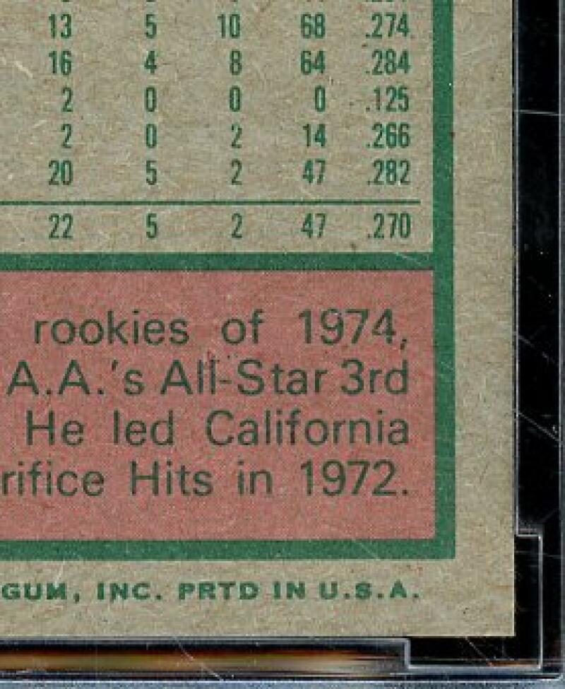 1975 Topps #228 George Brett Rookie Card BGS BCCG 9 Near Mint+ Image 9