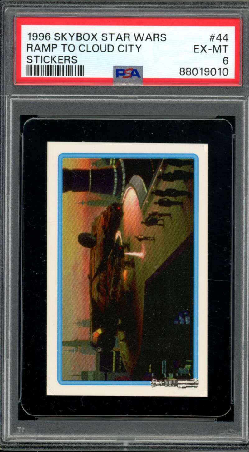 Ramp To Cloud City Card 1996 Skybox Star Wars #44 PSA 6 Image 1