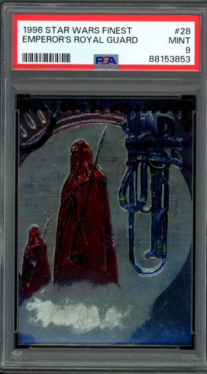 Emperor's Royal Guard Card 1996 Star Wars Finest #28 PSA 9 Image 1