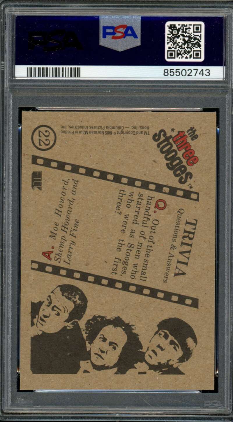 Out Of The Small 1985 The 3 Stooges #22 PSA 9 Image 2