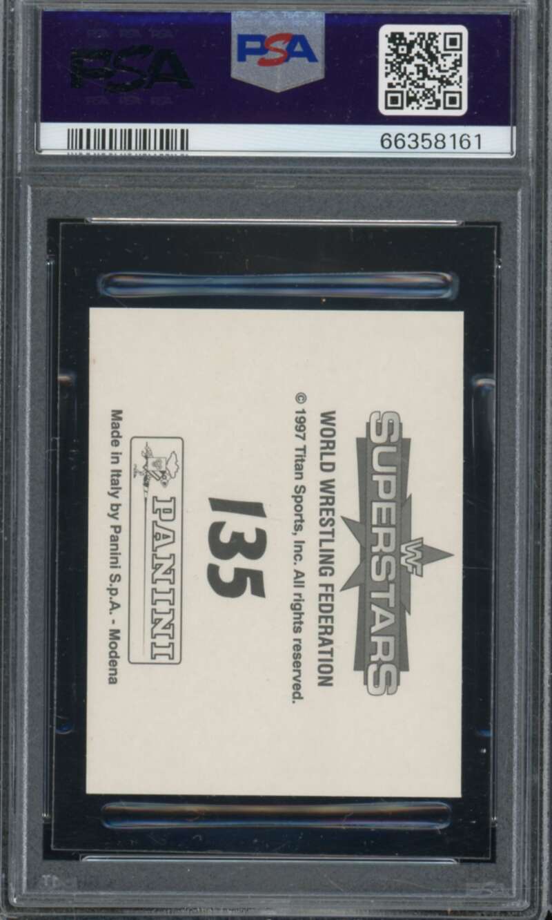 Smoking Gunns Card 1997 Panini WWF Superstars Stickers #135 PSA 9 Image 2