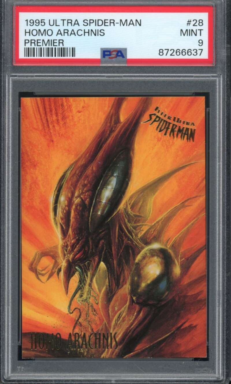 Homo Arachnis Card 1995 Ultra Spider-Man #28 PSA 9 Image 1