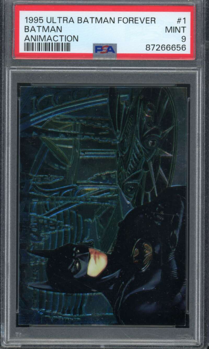 Batman Card 1995 Ultra Batman Forever #1 PSA 9 Image 1