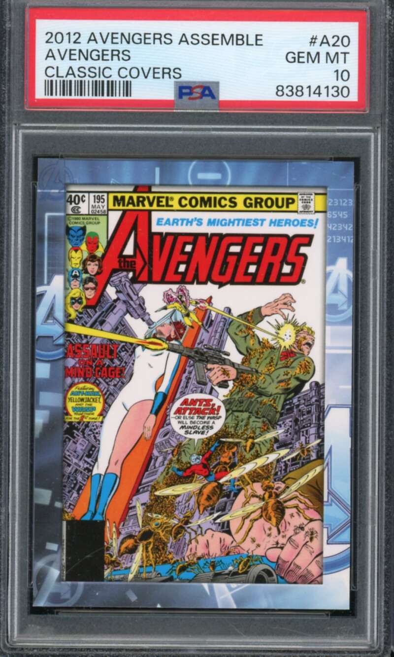 Avengers Card 2012 Avengers Assemble Classic Covers #A20 PSA 10 Image 1