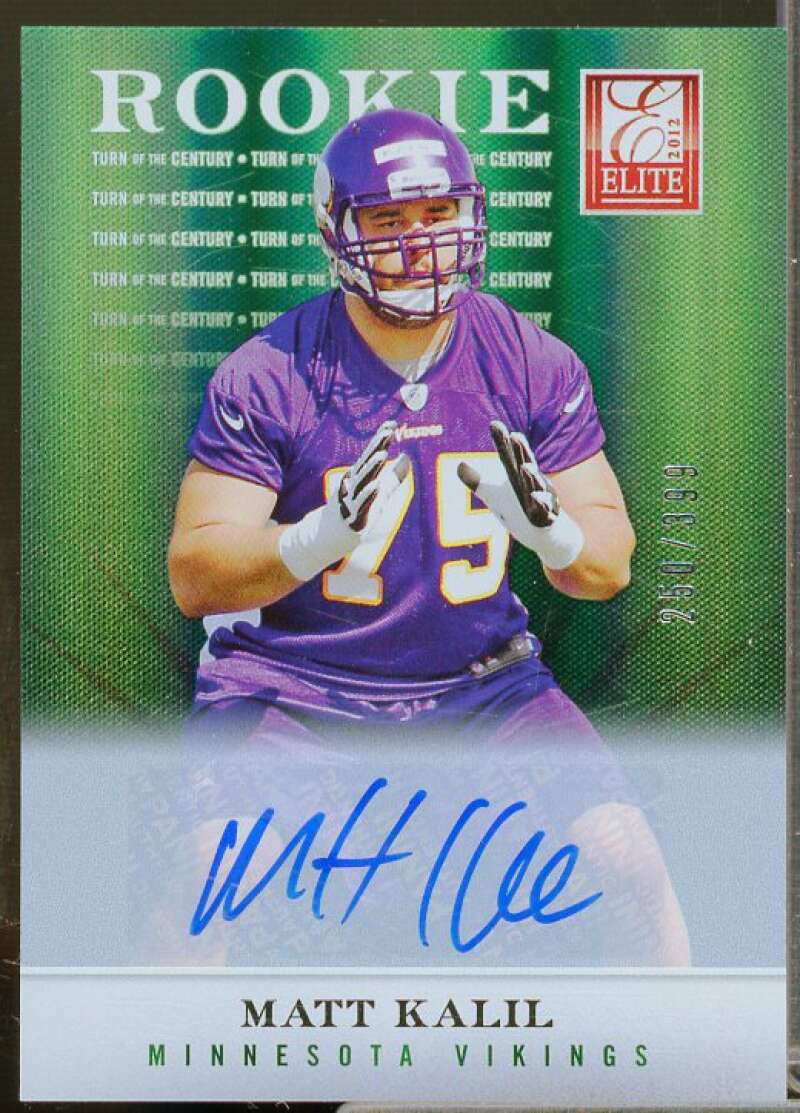 Matt Kalil/399 Rookie Card 2012 Elite Turn of the Century Autographs #103  Image 1