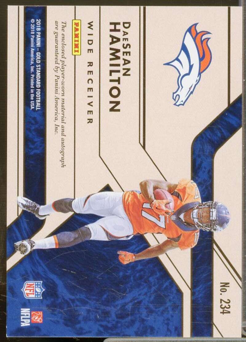 DaeSean Hamilton JSY AU/99 Rookie Card 2018 Panini Gold Standard #234  Image 2