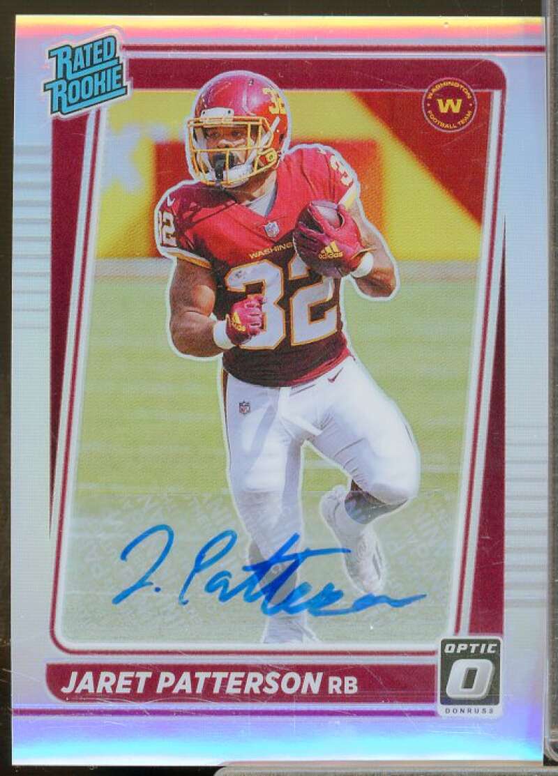 Jaret Patterson Rookie 2021 Donruss Optic Rated Rookies Autographs Holo #297  Image 1