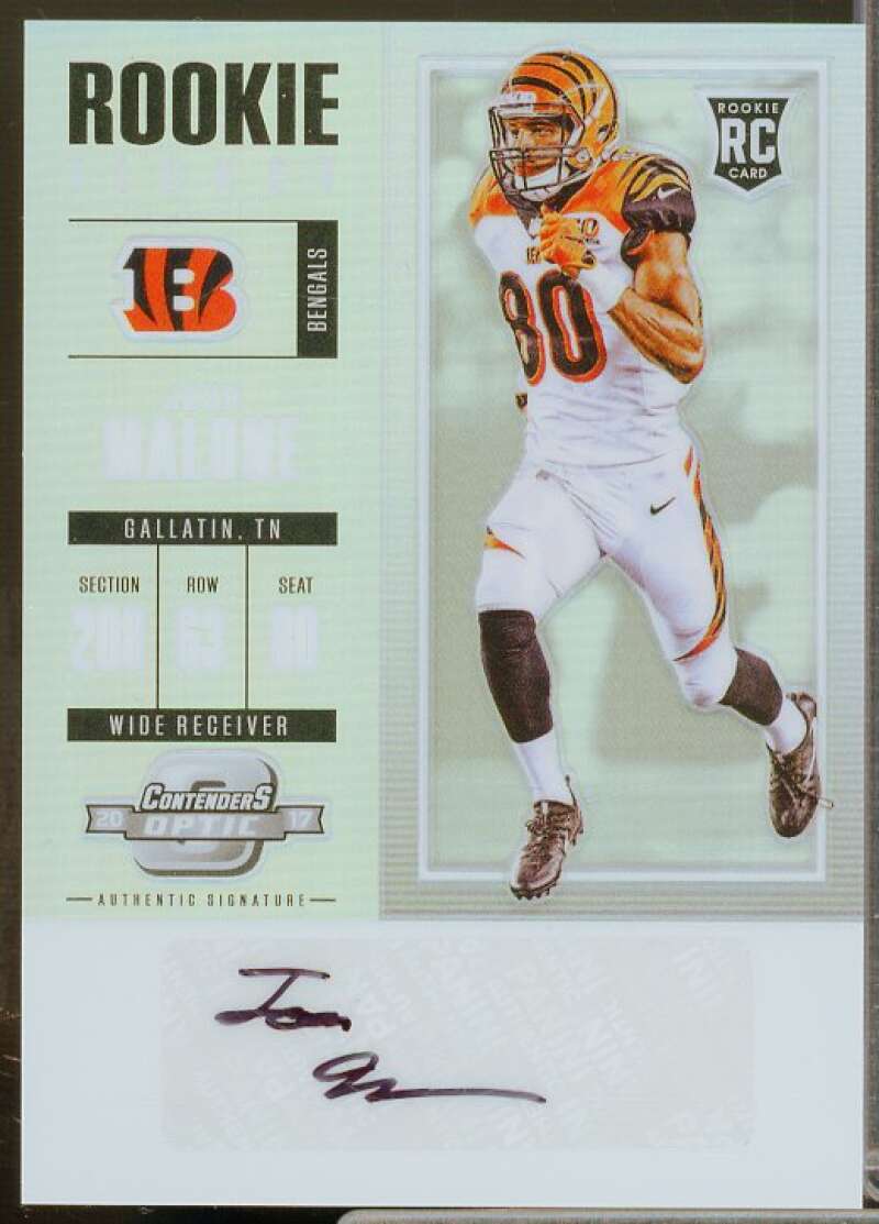 Josh Malone AU Rookie Card 2017 Panini Contenders Optic #175  Image 1