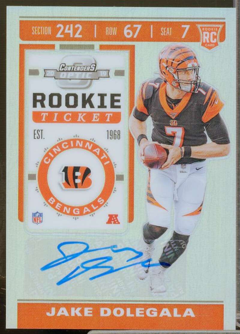 Jake Dolegala AU Rookie Card 2019 Panini Contenders Optic #197  Image 1