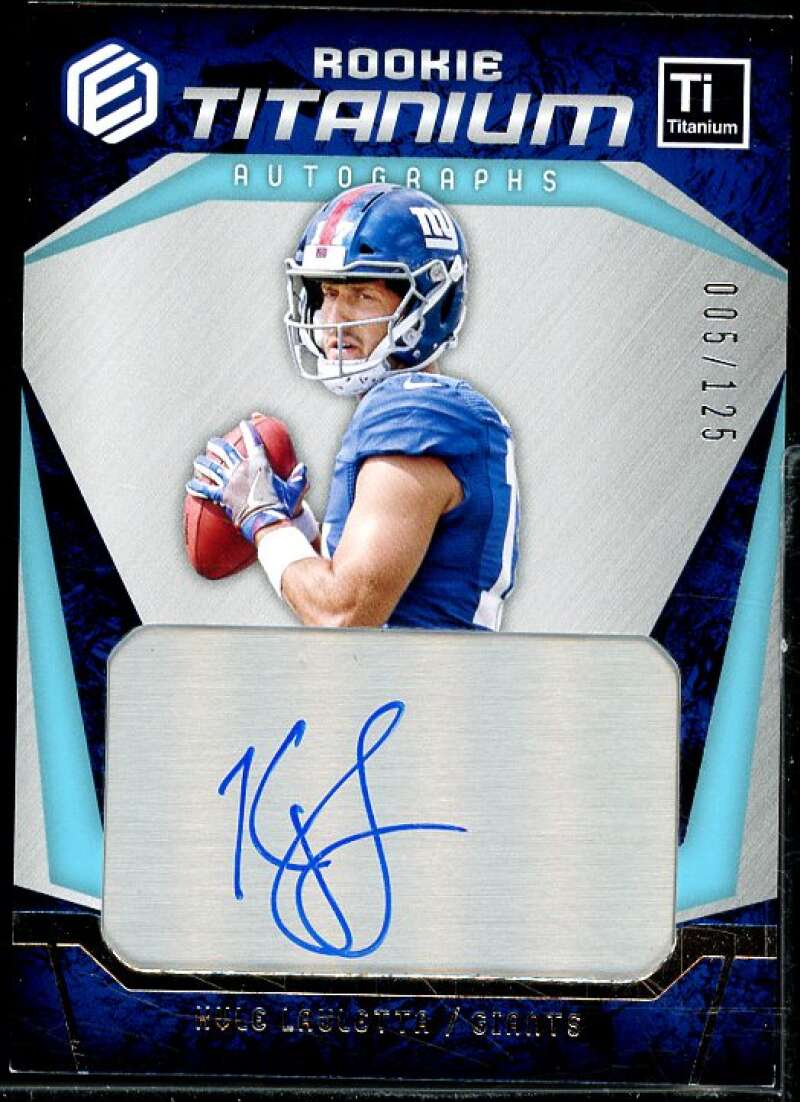 Kyle Lauletta Rookie 2018 Panini Elements Rookie Titanium Autographs Silver #8  Image 1