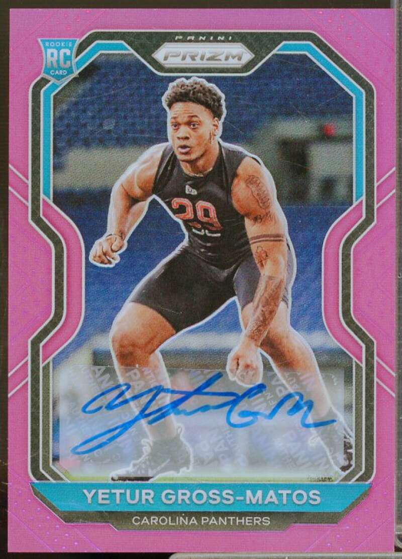 Yetur Gross-Matos Rookie 2020 Panini Prizm Rookie Autographs Prizms Pink #366  Image 1