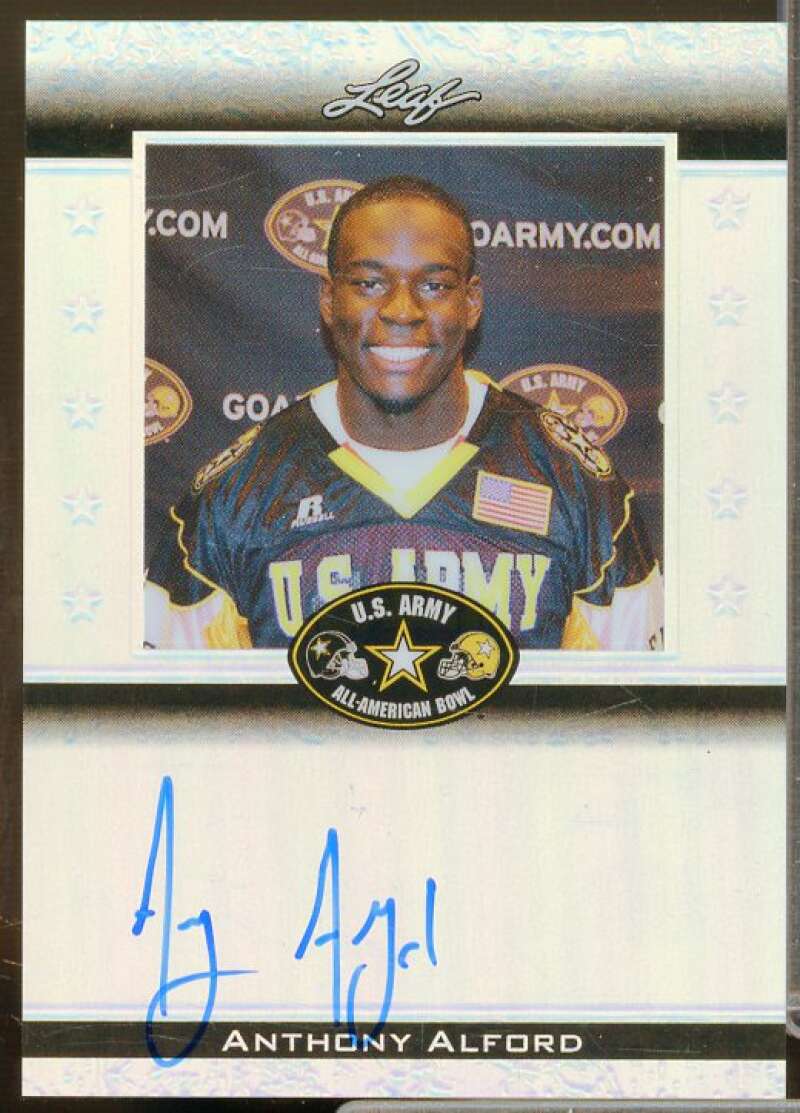 Anthony Alford AU 2012 Leaf Metal Draft Army All-American Bowl Silver #ATAAA1  Image 1