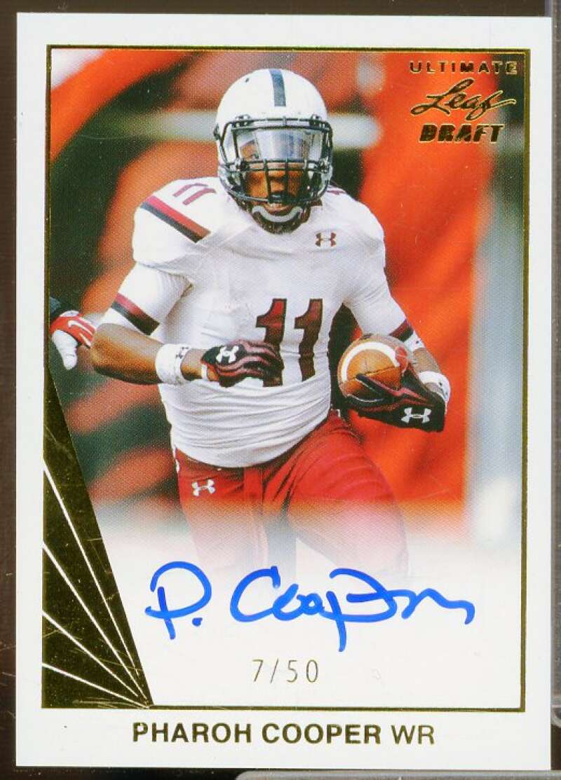 Pharoh Cooper/50 Rookie Card 2016 Leaf Ultimate Draft Gold #BAPC1  Image 1