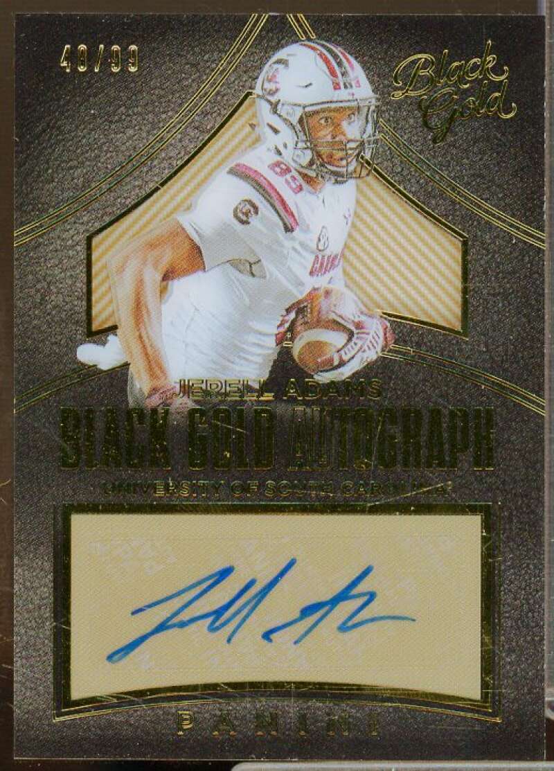 Jerell Adams/99 Rookie Card 2016 Panini Black Gold Collegiate Autographs #36  Image 1