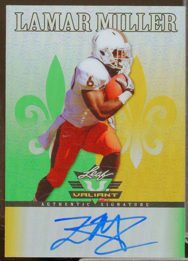 Lamar Miller Rookie Card 2012 Leaf Valiant Draft #LM1  Image 1