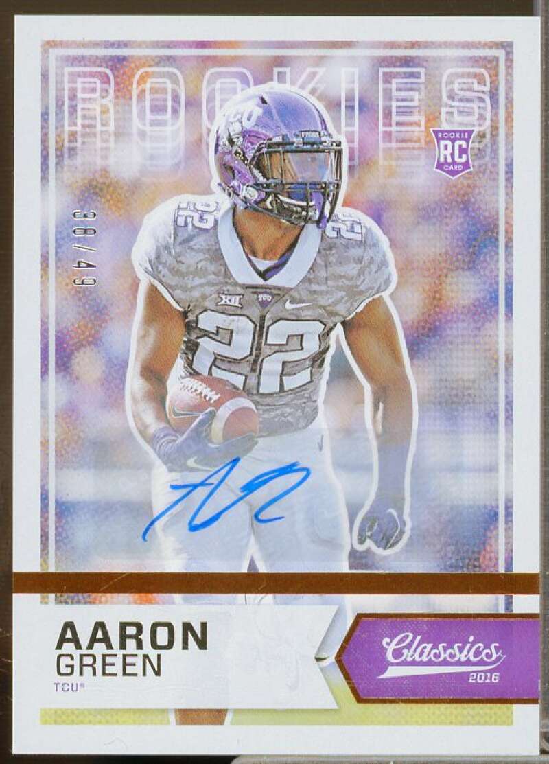 Aaron Green/49 Rookie Card 2016 Classics Significant Signatures Bronze #216  Image 1