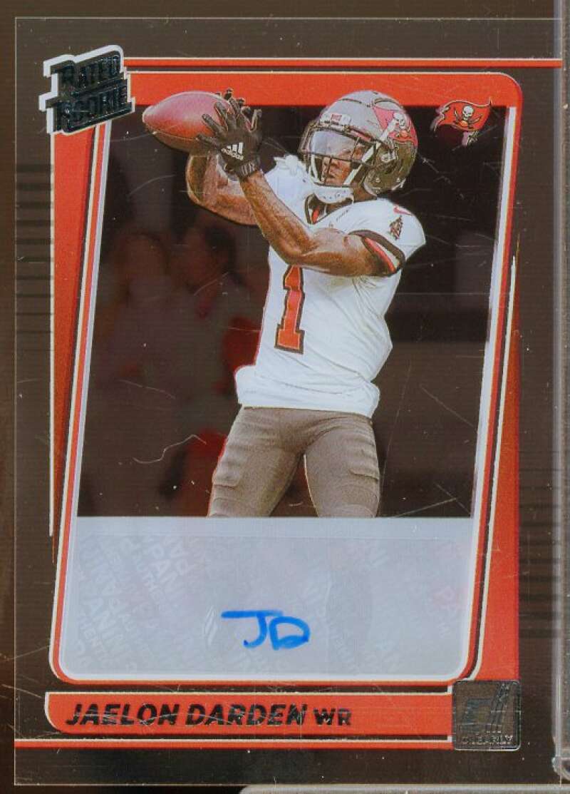 Jaelon Darden EXCH 2021 Clearly Donruss Clearly Rated Rookie Autographs #88  Image 1