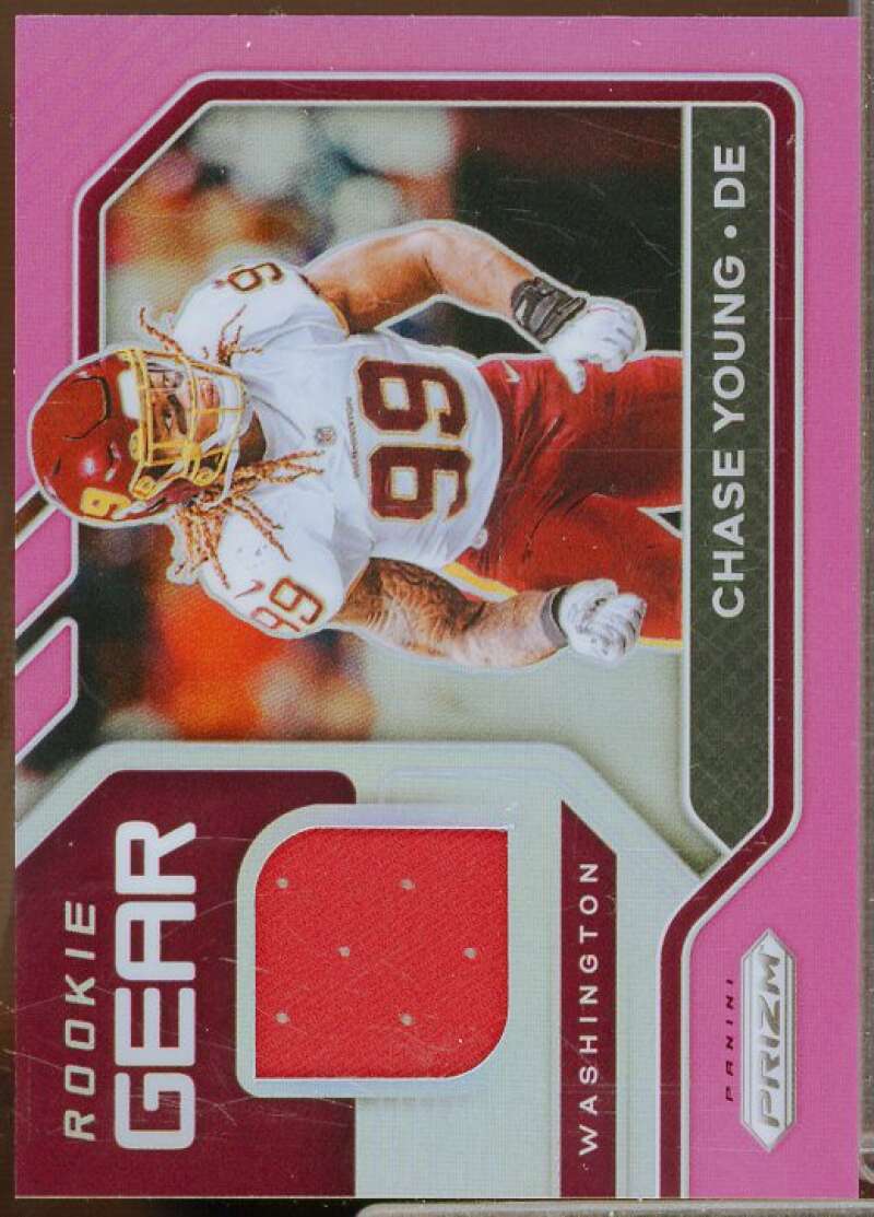 Chase Young Rookie Card 2020 Panini Prizm Rookie Gear Pink #15  Image 1