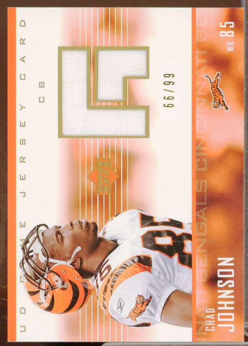 Chad Johnson Card 2003 Upper Deck Game Jerseys Gold #GJCJ  Image 1