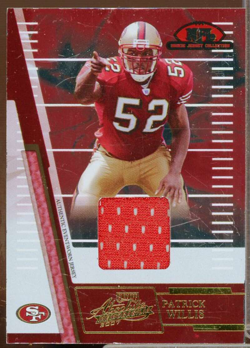 Patrick Willis Rookie 2007 Absolute Memorabilia Rookie Jersey Collection #26  Image 1