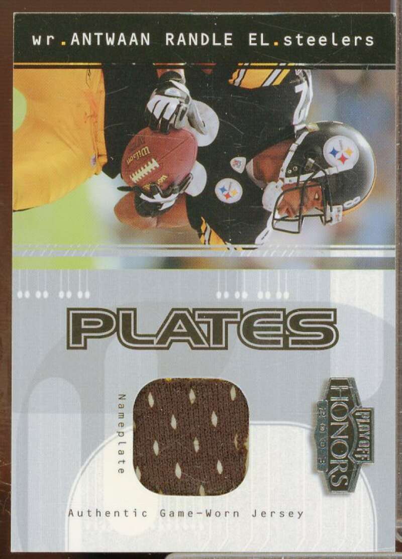 Antwaan Randle El/52 Rookie Card 2003 Playoff Honors Plates #PP33  Image 1