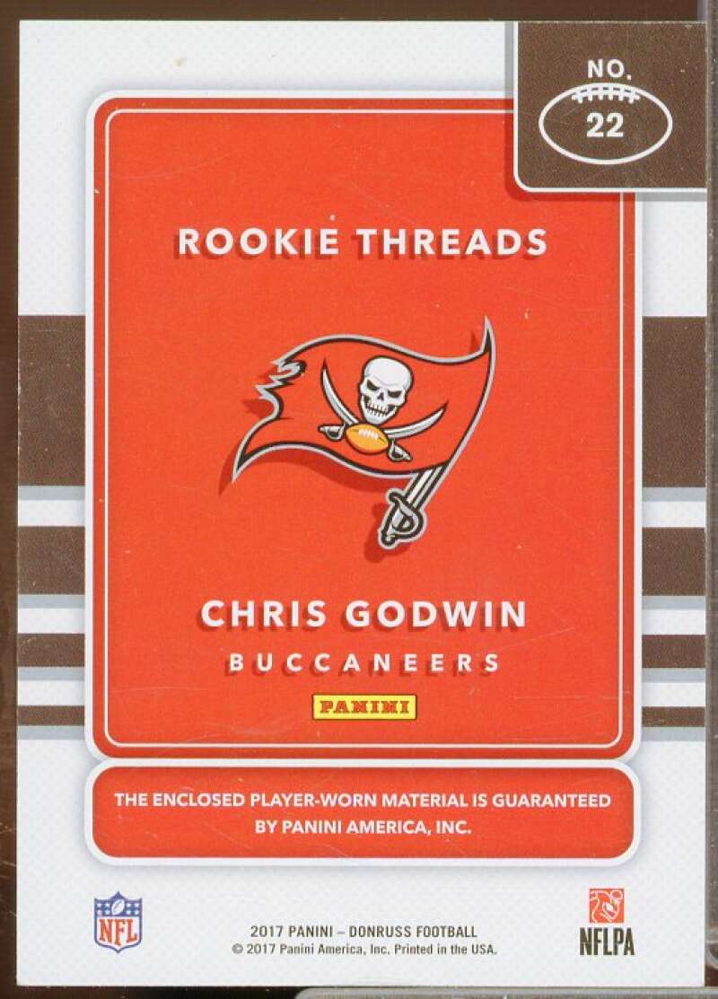 Chris Godwin Rookie Card 2017 Donruss Optic Rookie Threads #22  Image 2