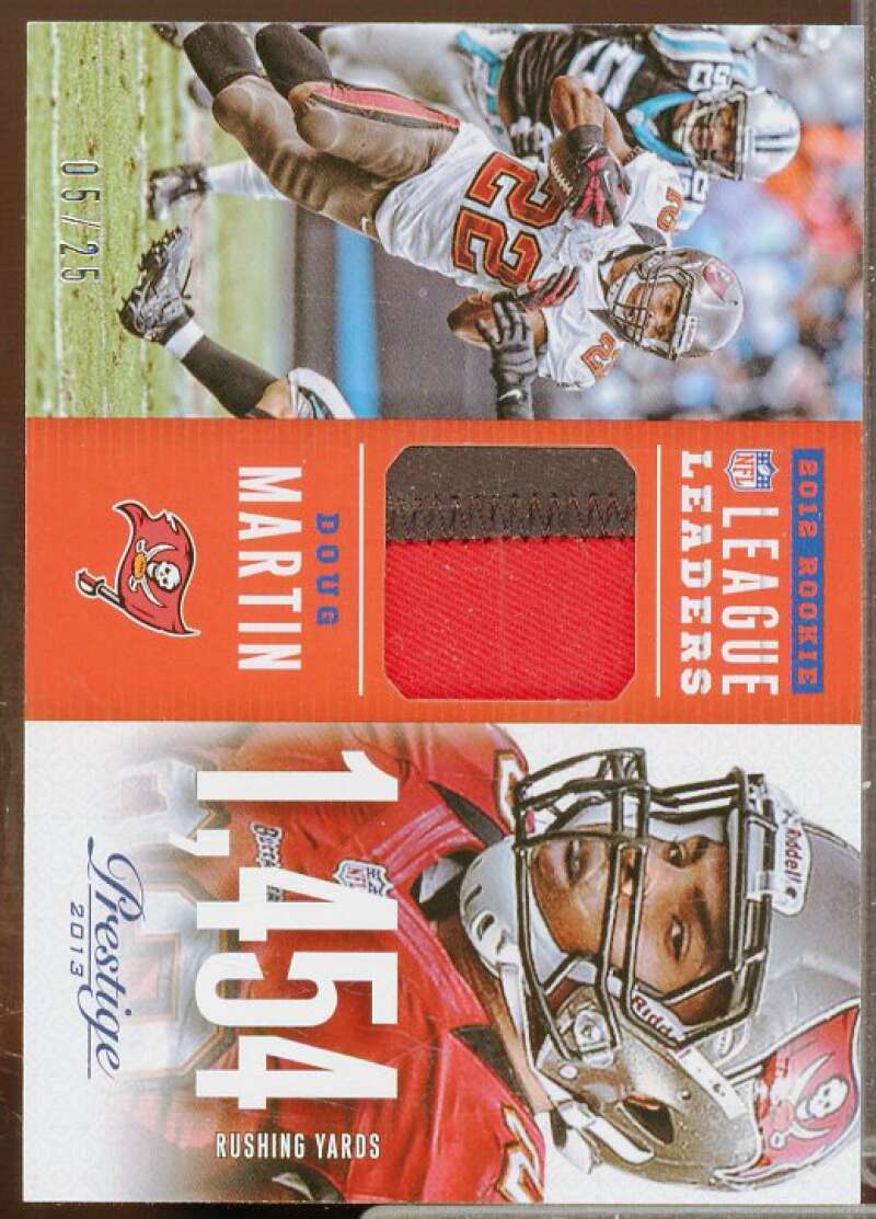 Doug Martin/25 Card 2013 Prestige League Leaders Materials Prime #4  Image 1