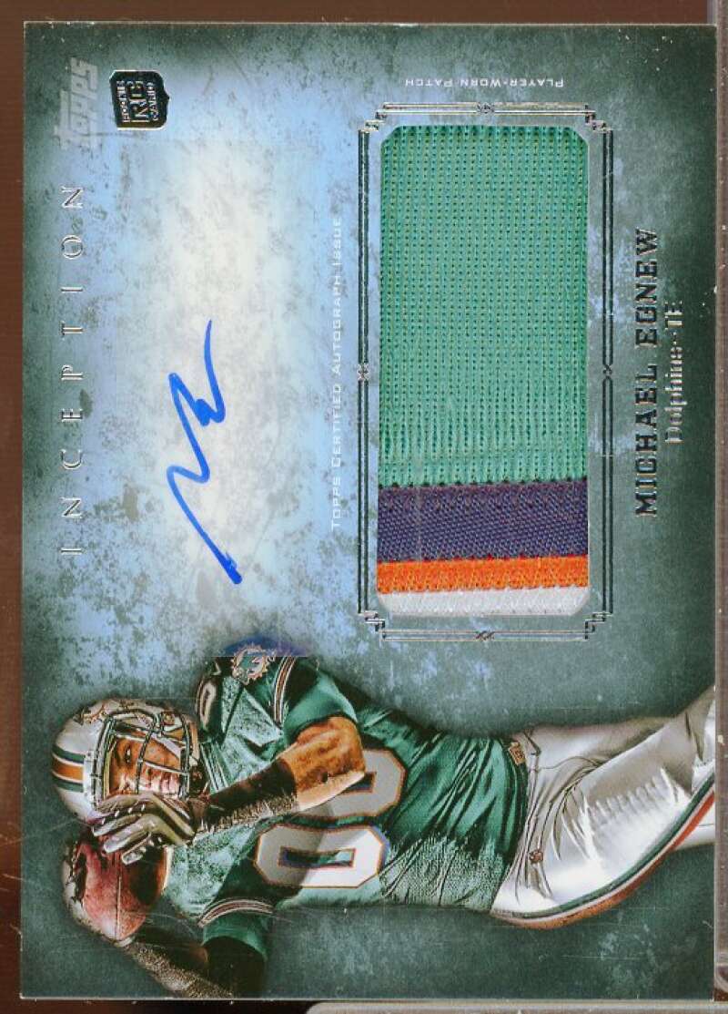 Michael Egnew Rookie 2012 Topps Inception Rookie Jumbo Patch Autographs #AJPME  Image 1