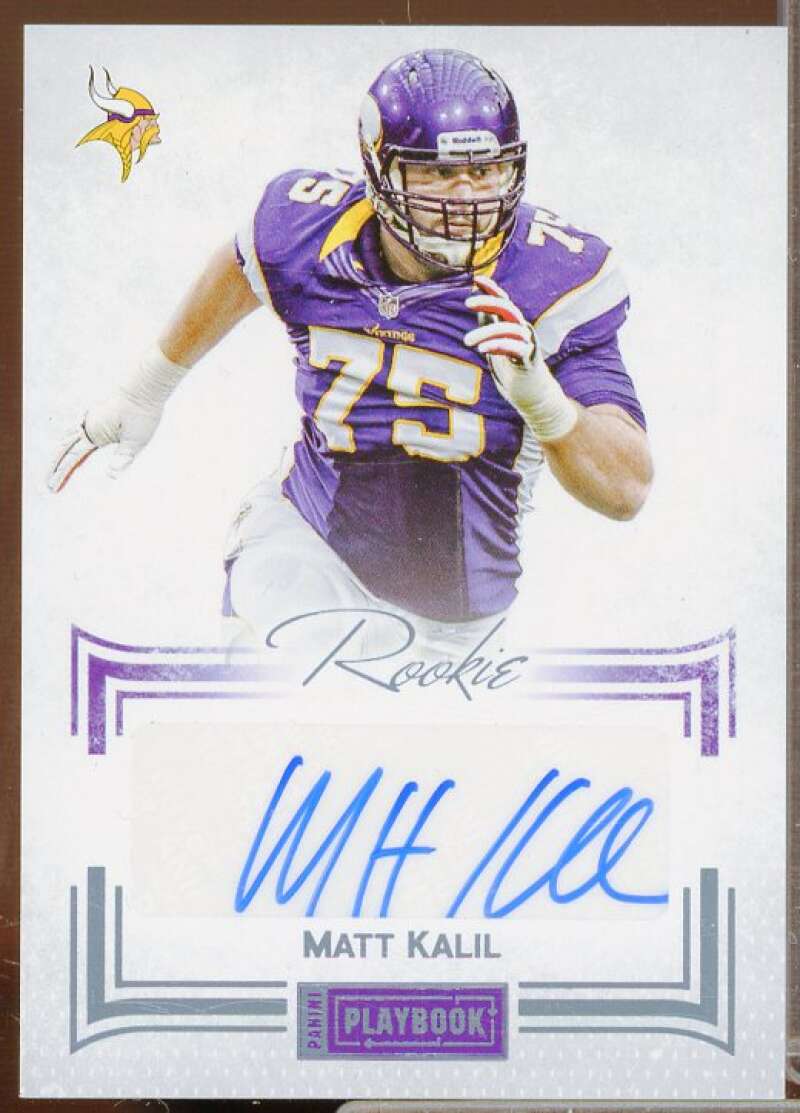 Matt Kalil AU Rookie Card 2012 Panini Playbook Platinum #140  Image 1