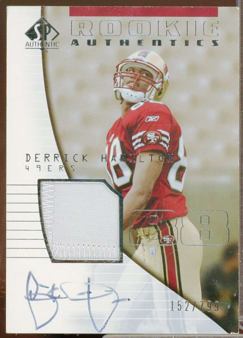 Derrick Hamilton JSY AU Rookie Card 2004 SP Authentic #200  Image 1