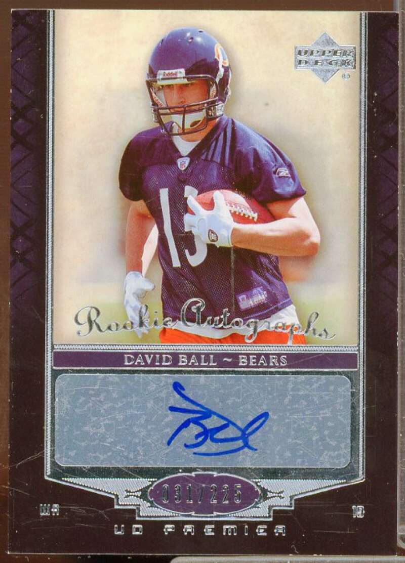 David Ball AU Rookie Card 2007 Upper Deck Premier #110  Image 1