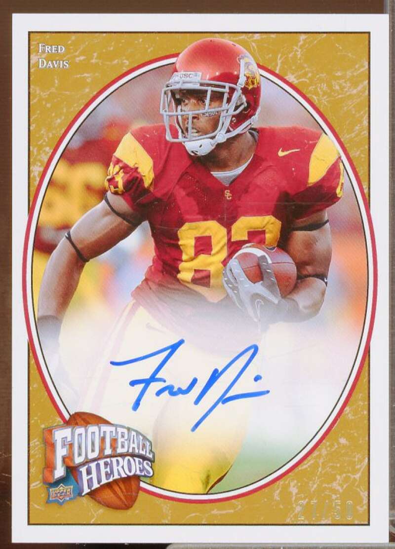 Fred Davis/50 Rookie Card 2008 Upper Deck Heroes Autographs Bronze #145  Image 1