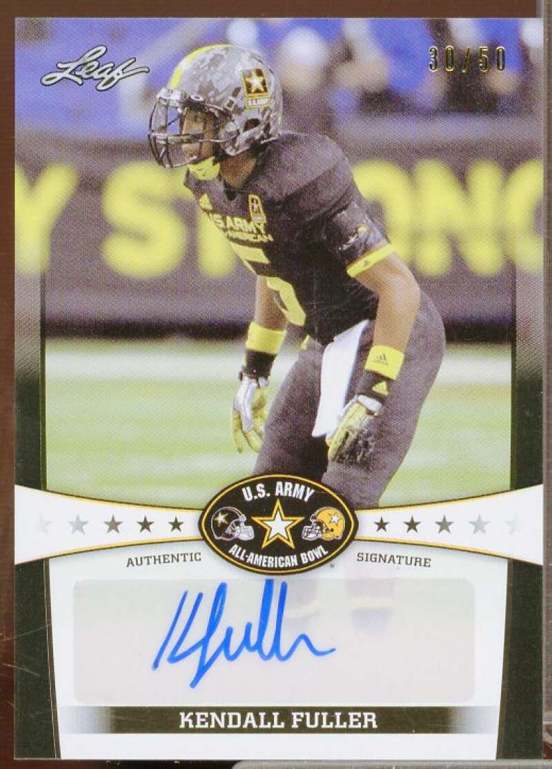 Kendall Fuller Rookie Card 2013 Leaf Army All-American Bowl Black #BAKF2  Image 1