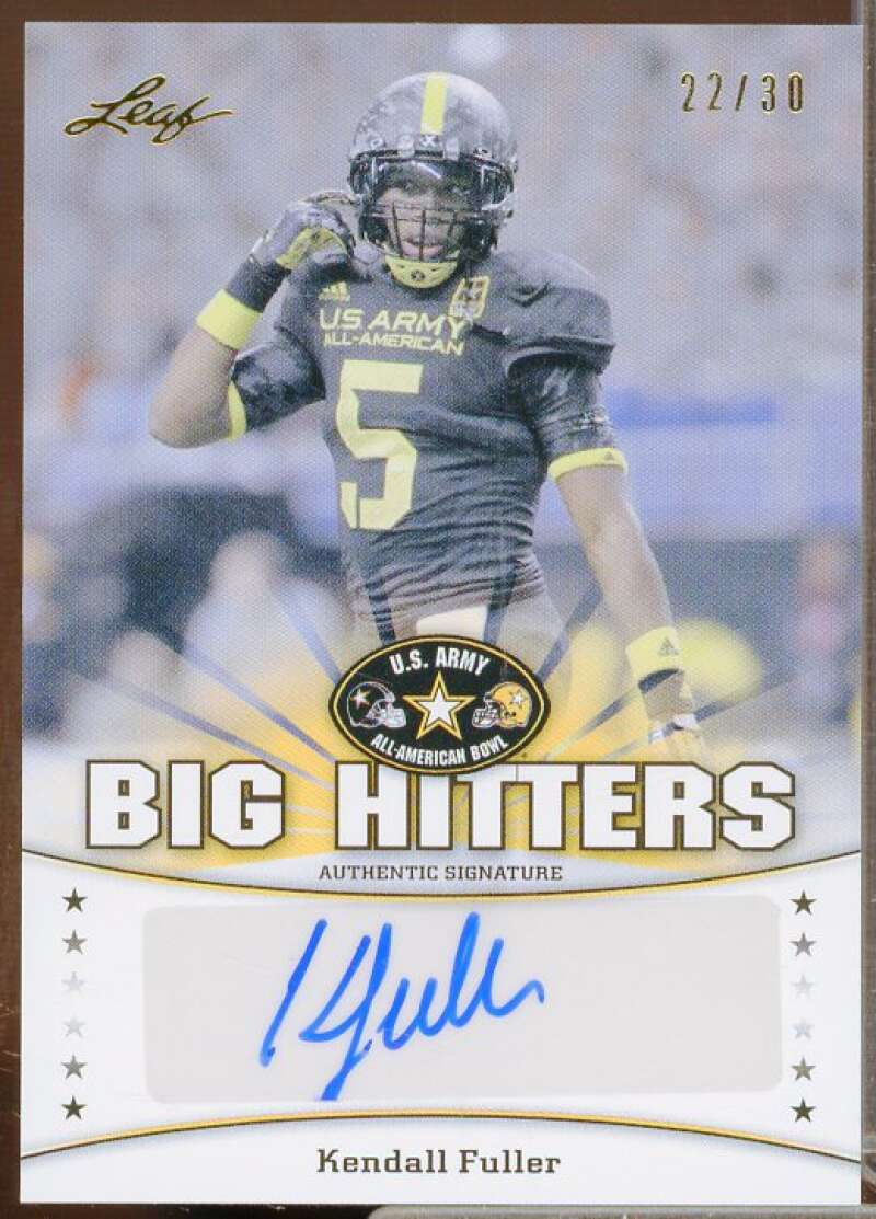 Kendall Fuller Rookie 2013 Leaf Army All-American Bowl Big Hitters Black #BHKF2  Image 1