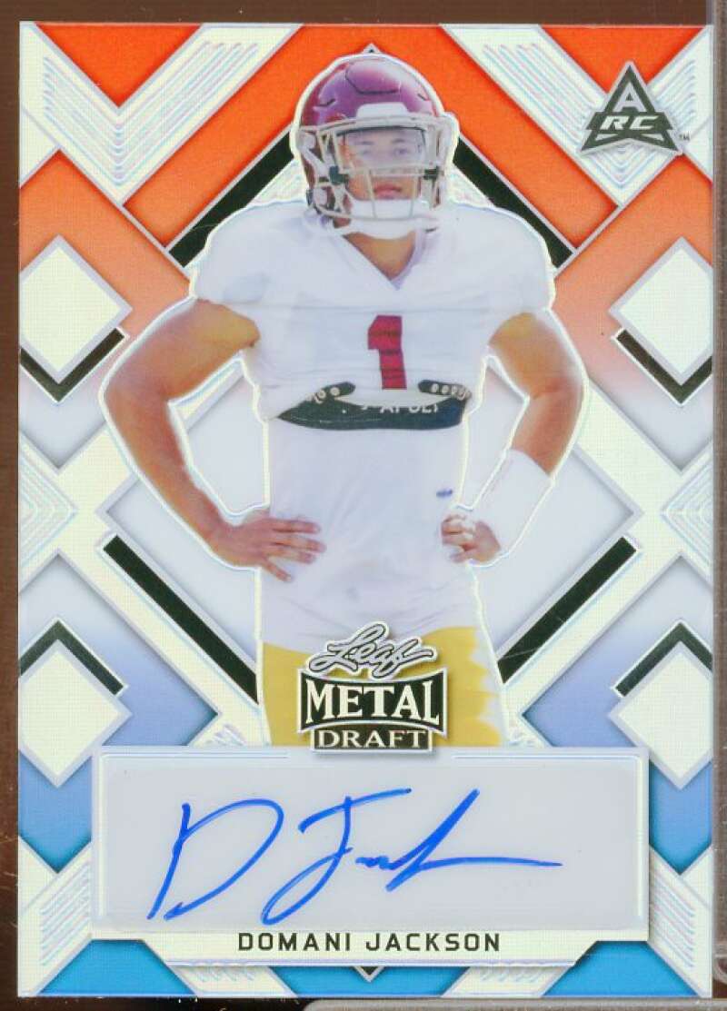 Domani Jackson Rookie 2022 Leaf Pro Set Metal Prismatic Red White Blue #PADJ1  Image 1