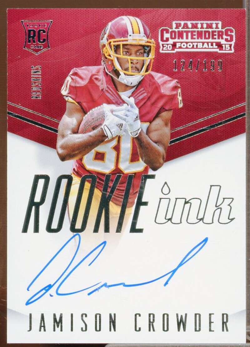 Jamison Crowder/199 2015 Panini Contenders Rookie Ink Rookie Premiere #INKJC  Image 1