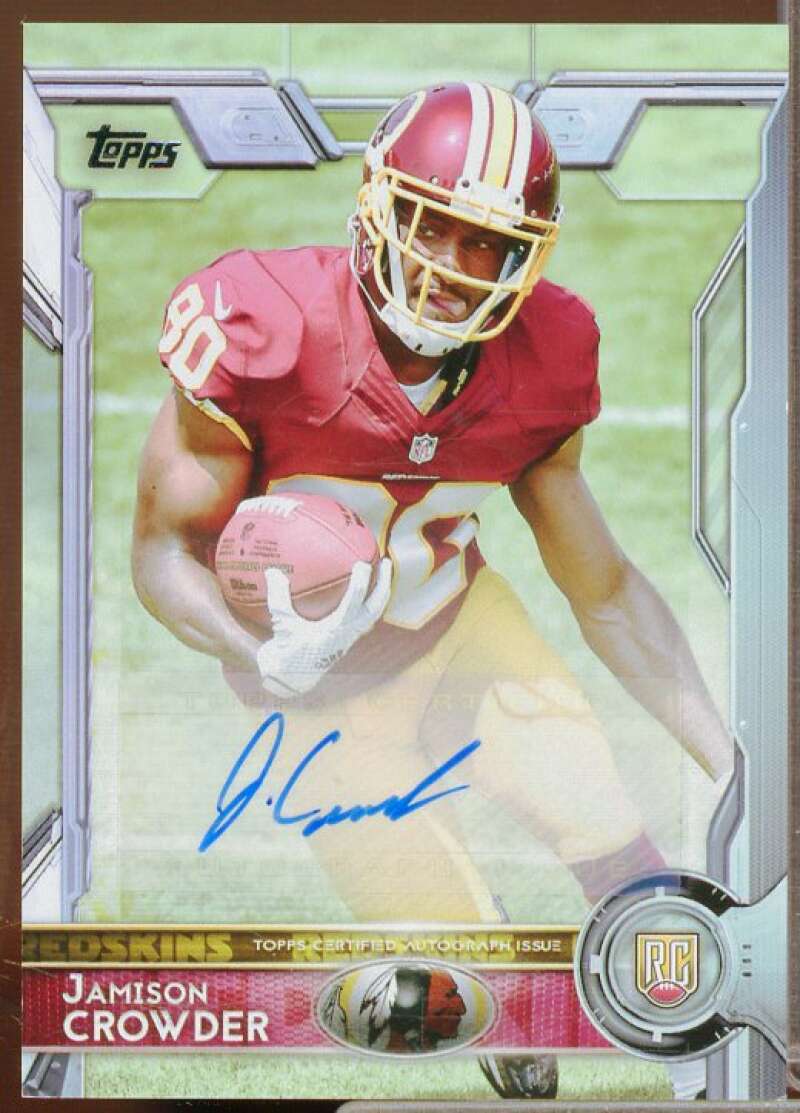 Jamison Crowder Rookie Card 2015 Topps Autographs #494A  Image 1