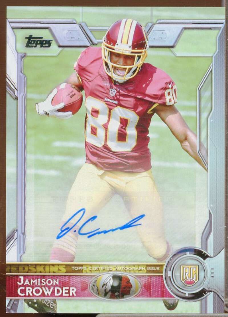 Jamison Crowder Rookie Card 2015 Topps Autographs #494B  Image 1