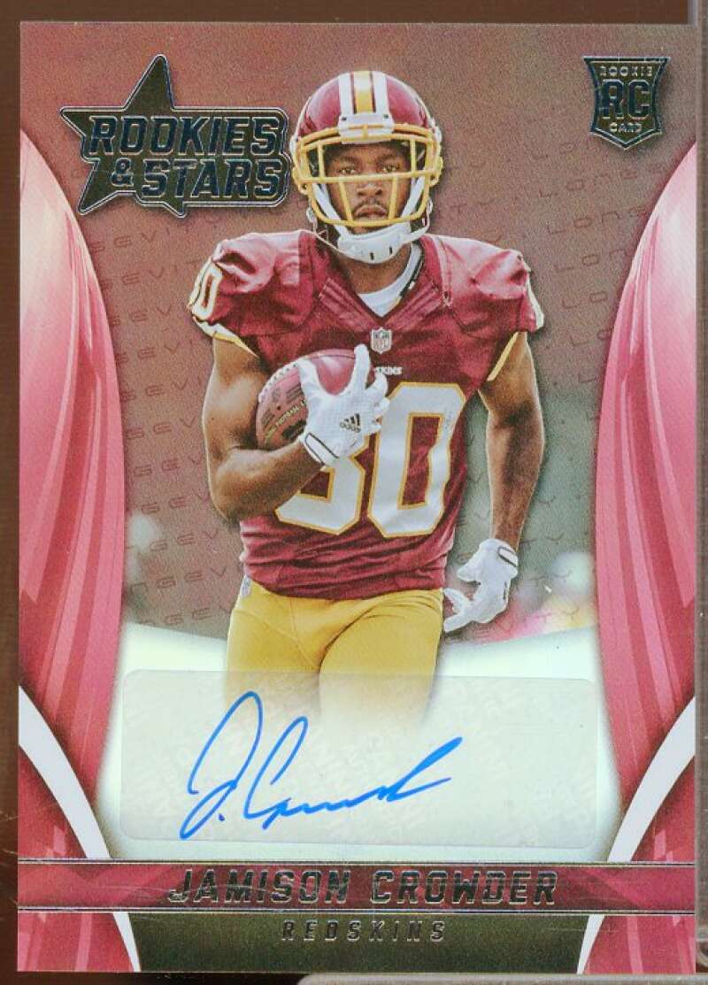 Jamison Crowder Rookie 2015 Rookies and Stars Longevity Rookie Signatures #45  Image 1