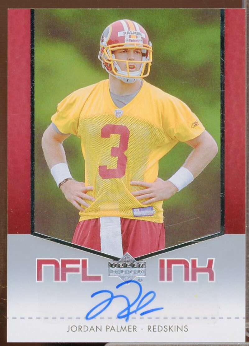 Jordan Palmer Rookie Card 2007 Upper Deck NFL Ink #JP  Image 1