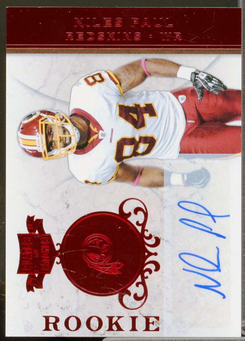 Niles Paul AU/49 Rookie Card 2011 Panini Plates and Patches #157  Image 1