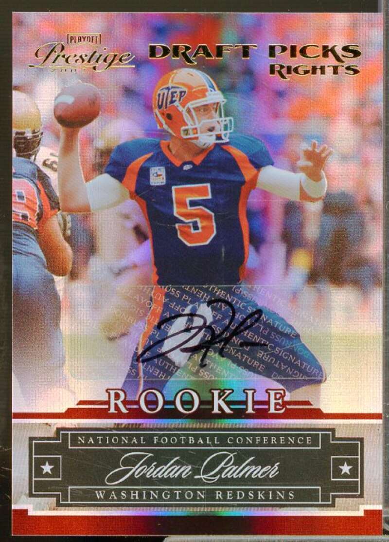 Jordan Palmer/10 Rookie 2007 Playoff Prestige Draft Picks Rights Autographs #241  Image 1