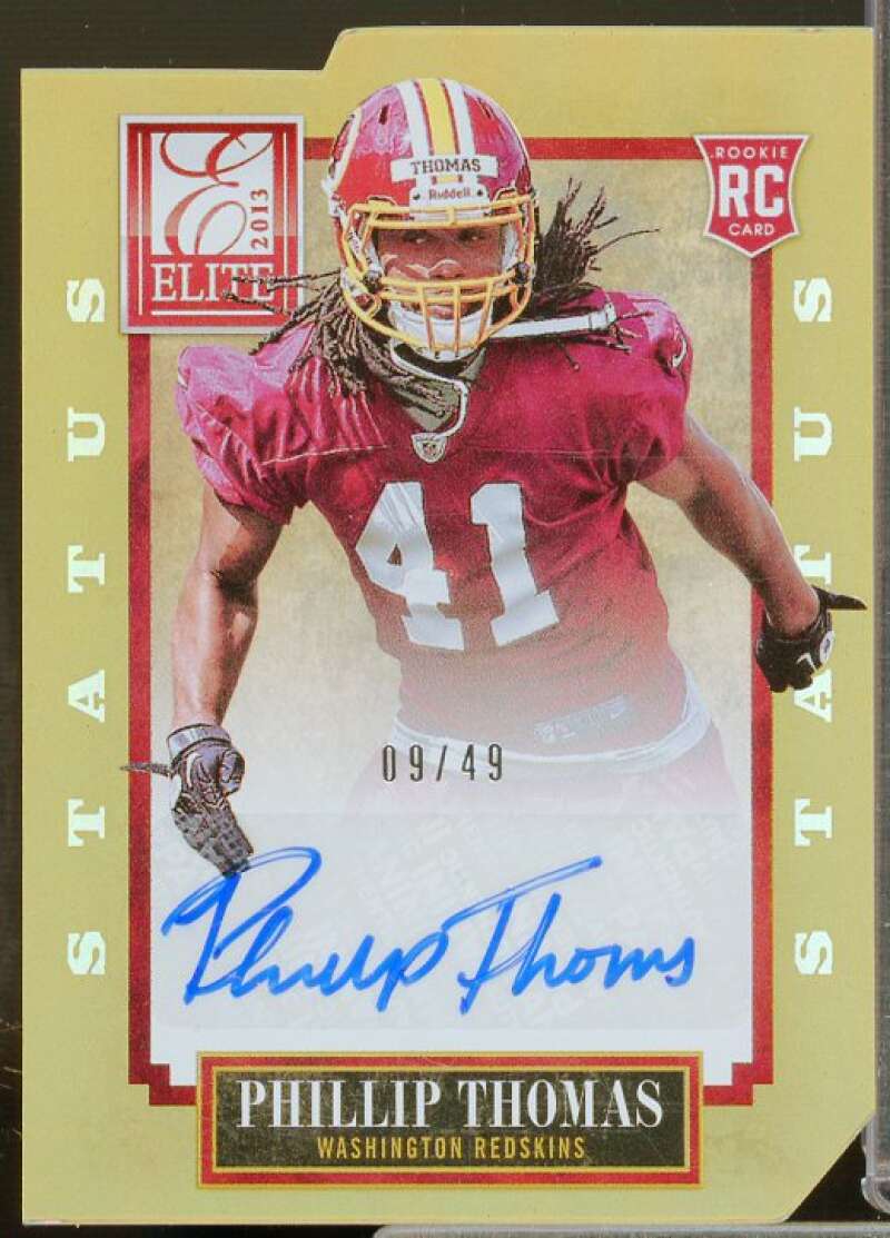 Phillip Thomas/49 Rookie Card 2013 Elite Status Autographs Gold #174  Image 1