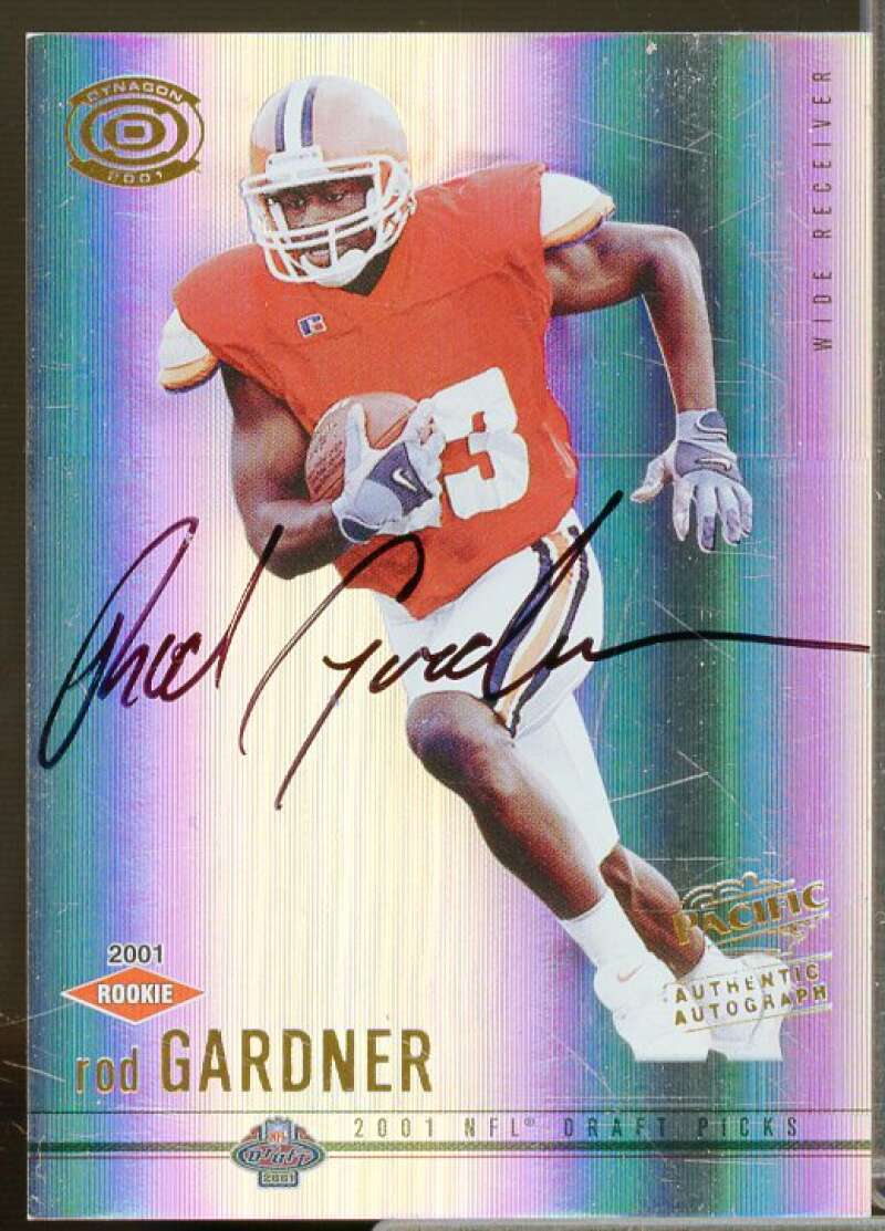 Rod Gardner AU Rookie Card 2001 Pacific Dynagon #114  Image 1