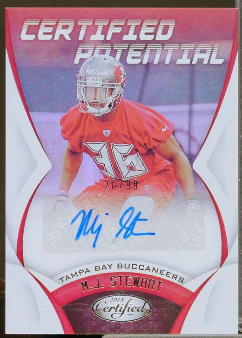 M.J. Stewart Rookie Card 2018 Certified Potential Signatures #43  Image 1