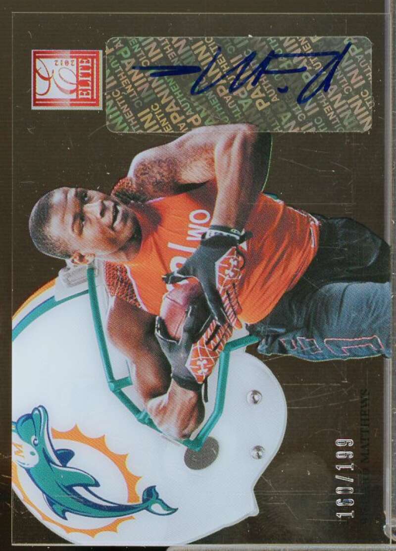 Rishard Matthews/199 Rookie Card 2012 Elite Rookie Hard Hats Autographs #51  Image 1