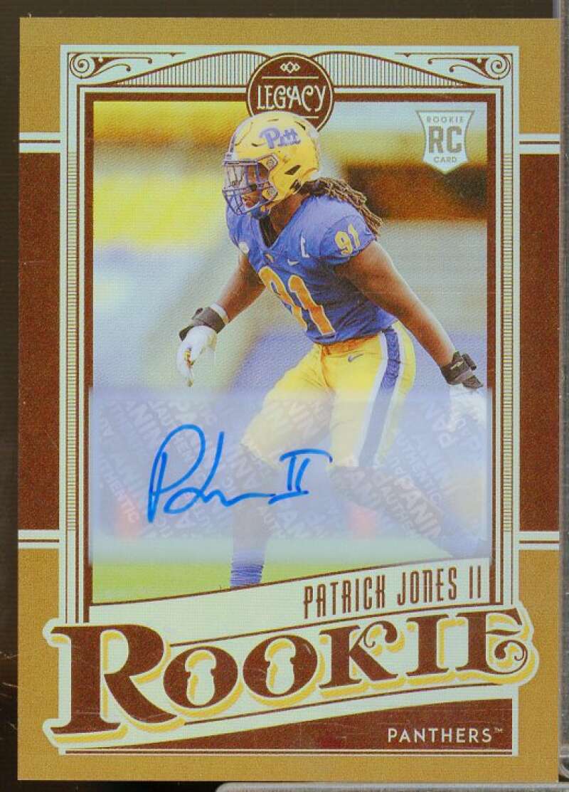 Patrick Jones II/100 2021 Panini Legacy Rookies Premium Penmanship Bronze #186  Image 1