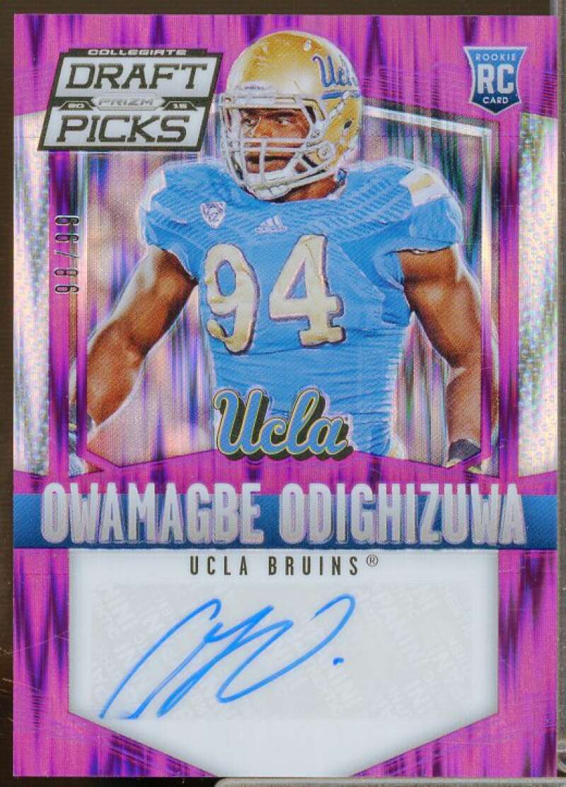 Owamagbe Odighizuwa/99 2015 Panini Prizm Draft Picks Autograph Prizm Purple #234  Image 1