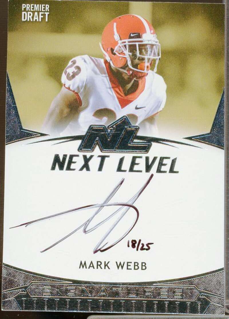 Mark Webb Rookie Card 2021 SAGE HIT Next Level Autographs Silver #21NLMW2  Image 1