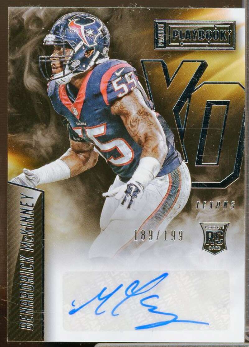 Benardrick McKinney Card 2015 Panini Playbook Rookie X's and O's Signatures #3  Image 1